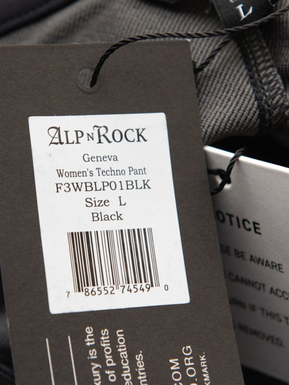 Alp N Rock Geneva Techno Pants Slim 4-way Stretch Black Size Large New - Picture 7 of 9